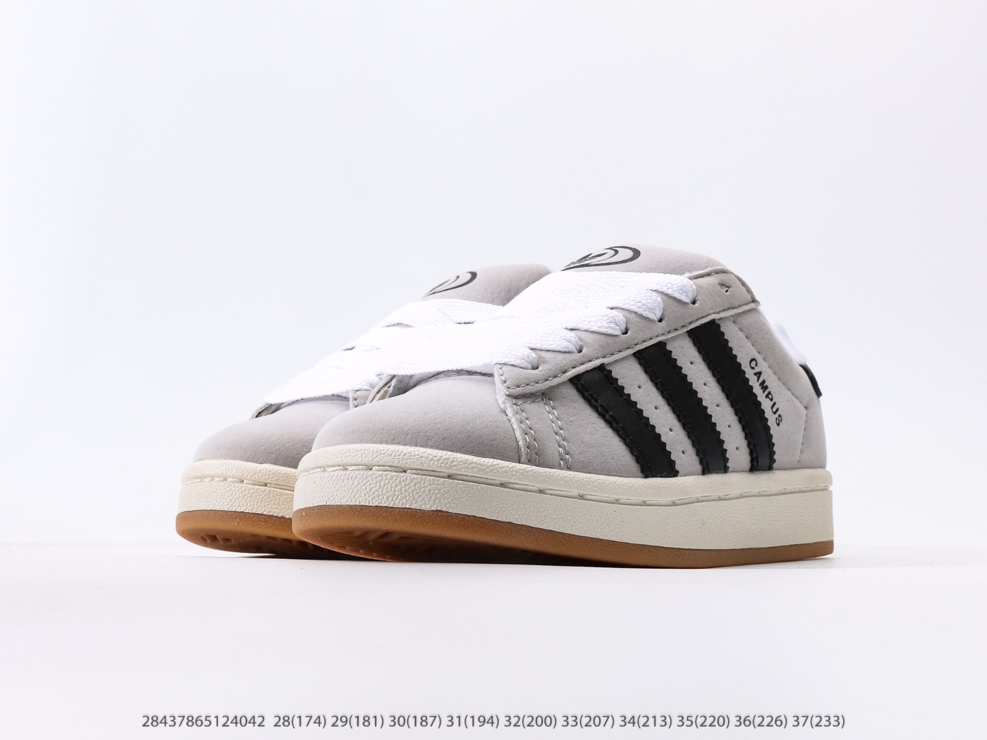 图片[5]-童鞋 阿迪达斯Adidas Originals Campus 00s 学院系列面包风经典复古低帮百搭休闲运动板鞋注意：图下方显示为实际脚长，单位毫米[手工测量，可能存在5毫米左右的误差] #28437865124042-选品中心