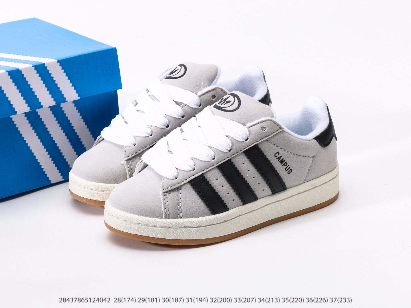 图片[9]-童鞋 阿迪达斯Adidas Originals Campus 00s 学院系列面包风经典复古低帮百搭休闲运动板鞋注意：图下方显示为实际脚长，单位毫米[手工测量，可能存在5毫米左右的误差] #28437865124042-选品中心