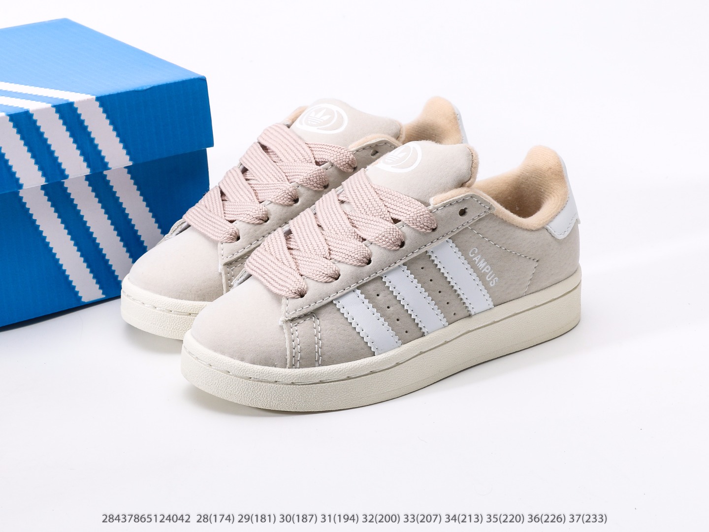 图片[9]-童鞋 阿迪达斯Adidas Originals Campus 00s 学院系列面包风经典复古低帮百搭休闲运动板鞋注意：图下方显示为实际脚长，单位毫米[手工测量，可能存在5毫米左右的误差] #28437865124042-选品中心