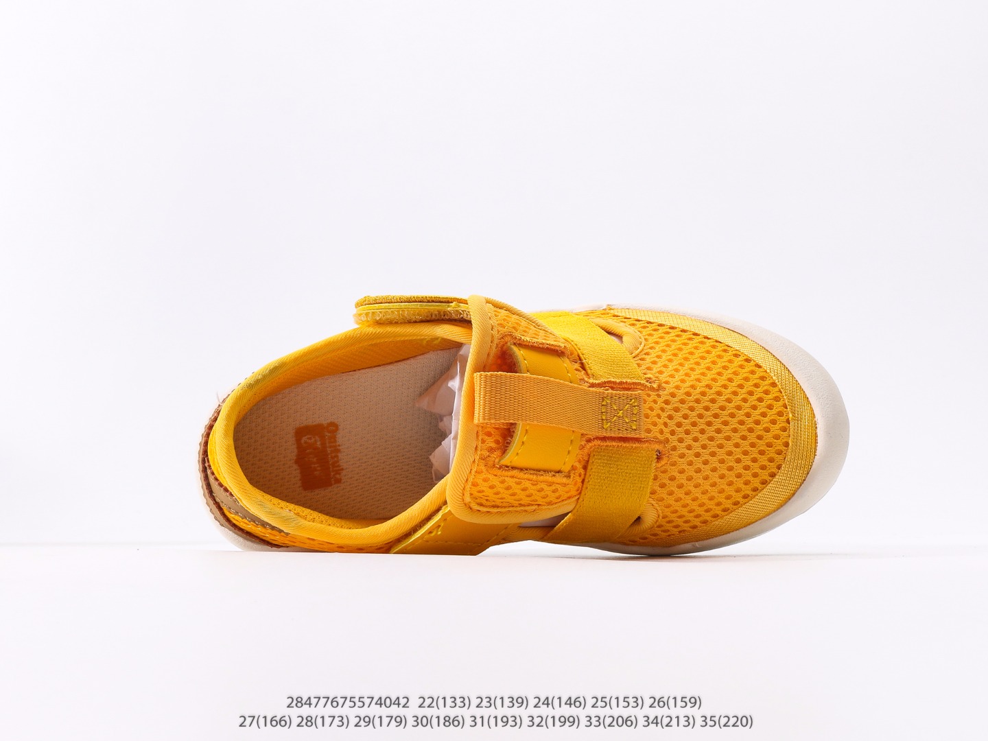 图片[3]-童鞋 鬼冢虎猪八皮单网侧贴童鞋 今年的真的是太火了！这款鬼冢虎已卖爆！单网十分透气，鞋底也非常柔软，走路再多也不累脚！夏天必入款！！注意：图下方显示为实际脚长，单位毫米[手工测量，可能存在5毫米左右的误差] #28477675574042-选品中心