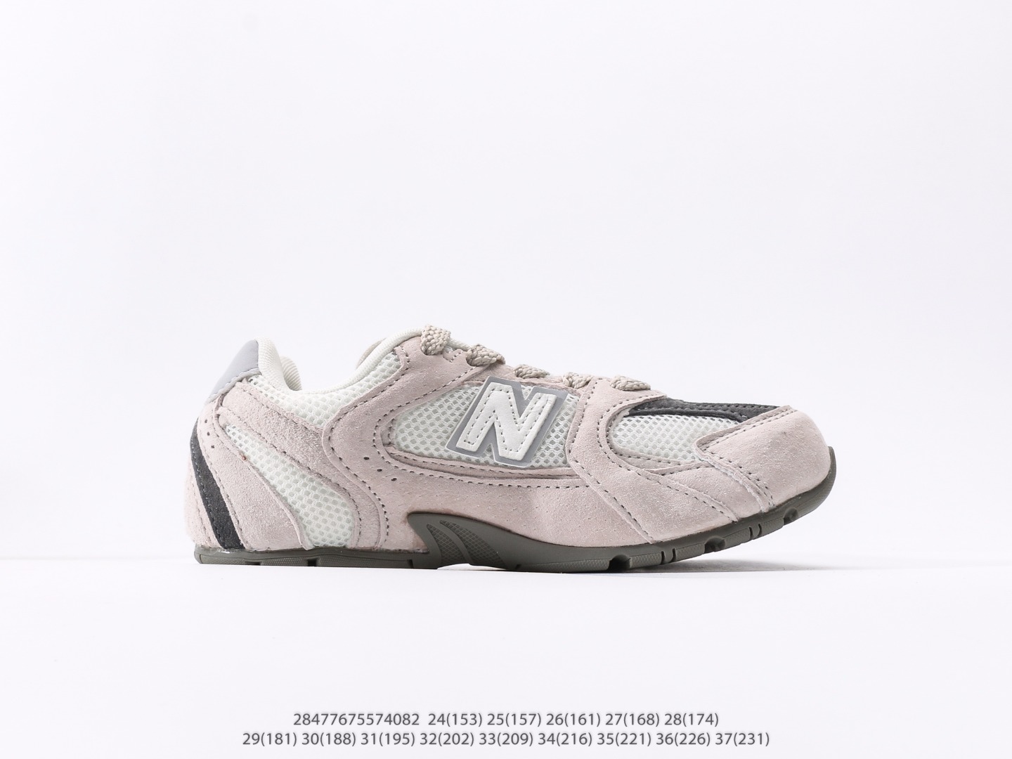 图片[2]-童鞋 新百伦New Balance 系列复古风休闲运动慢跑鞋注意：图下方显示为实际内长，单位厘米[手工测量，可能存在0.5厘米左右的误差]，建议净脚长加1厘米左右对应标注的鞋内长选购 #28477675574082-选品中心