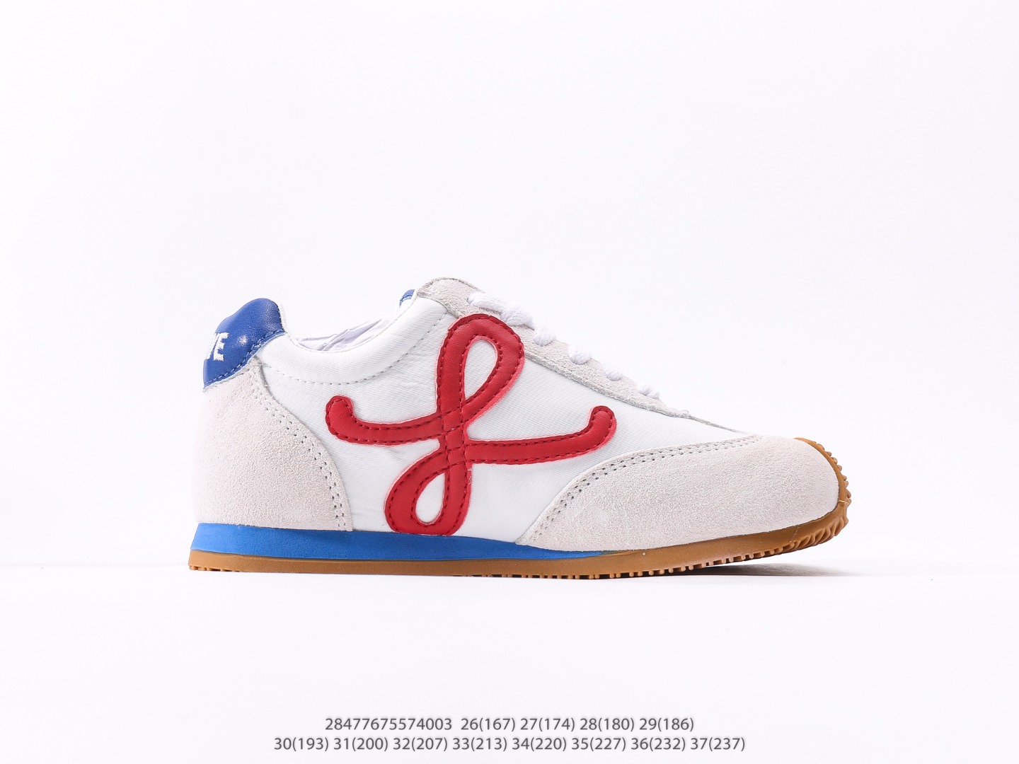 图片[2]-童鞋 罗意威Loewe Ballet Runner 2.0 Sneakers 芭蕾舞2.0系列阿甘复古风德训薄底百搭休闲运动鞋注意：图下方显示为实际脚长，单位毫米[手工测量，可能存在5毫米左右的误差] #28477675574003-选品中心