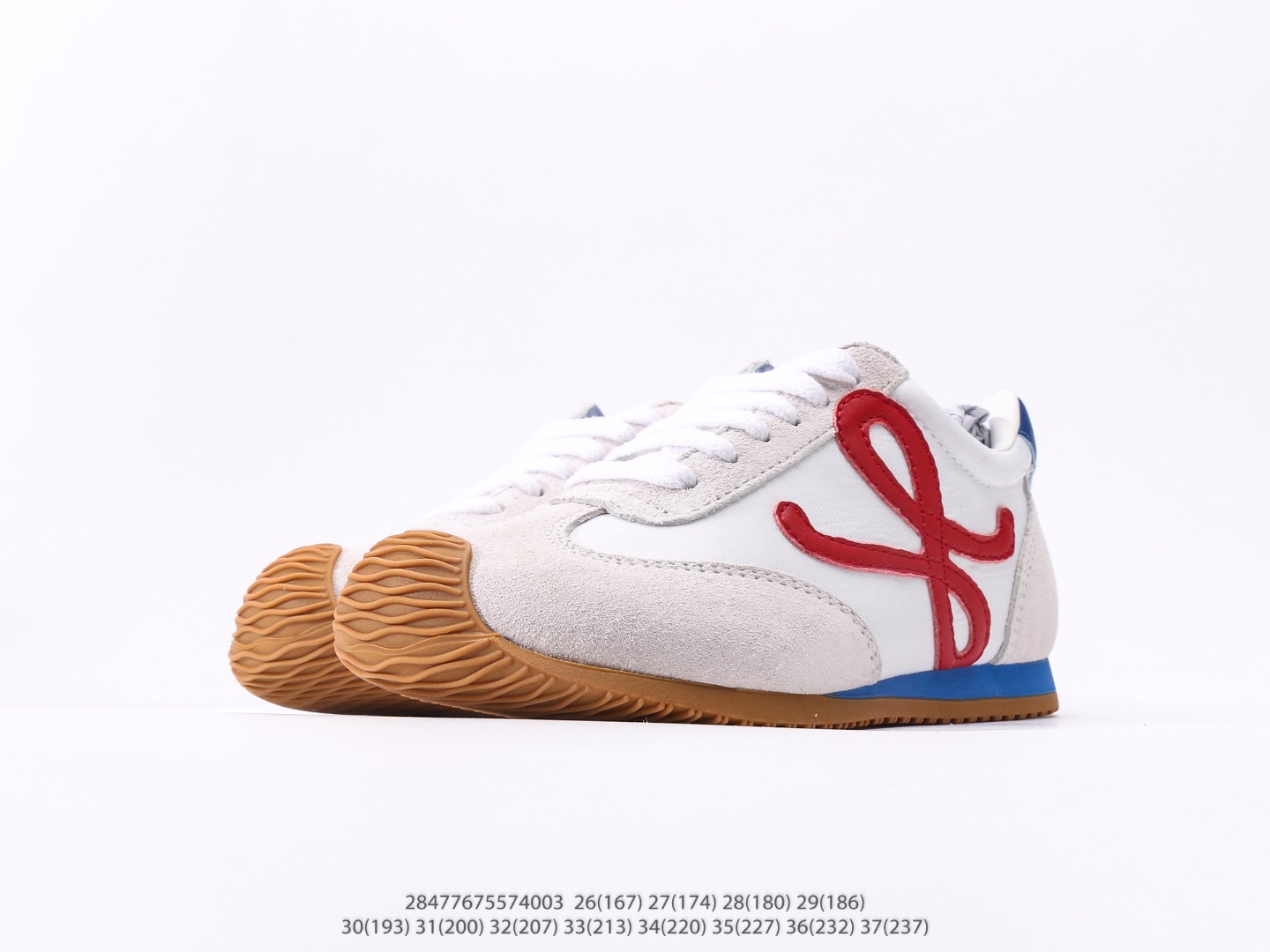 图片[5]-童鞋 罗意威Loewe Ballet Runner 2.0 Sneakers 芭蕾舞2.0系列阿甘复古风德训薄底百搭休闲运动鞋注意：图下方显示为实际脚长，单位毫米[手工测量，可能存在5毫米左右的误差] #28477675574003-选品中心