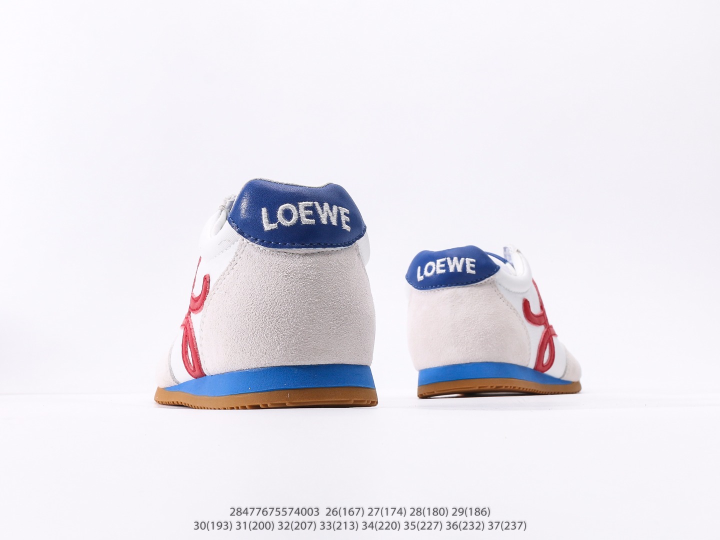 图片[6]-童鞋 罗意威Loewe Ballet Runner 2.0 Sneakers 芭蕾舞2.0系列阿甘复古风德训薄底百搭休闲运动鞋注意：图下方显示为实际脚长，单位毫米[手工测量，可能存在5毫米左右的误差] #28477675574003-选品中心