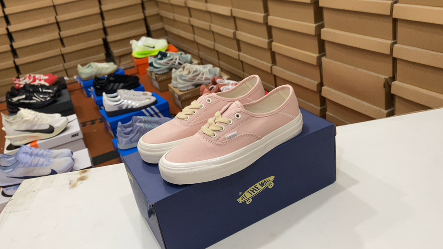 Vans Vault OG Authentic Era LX Pink Beige Low-Top Sneakers 1 Vans Vault OG Authentic Era LX Pink Beige Low-Top Sneakers