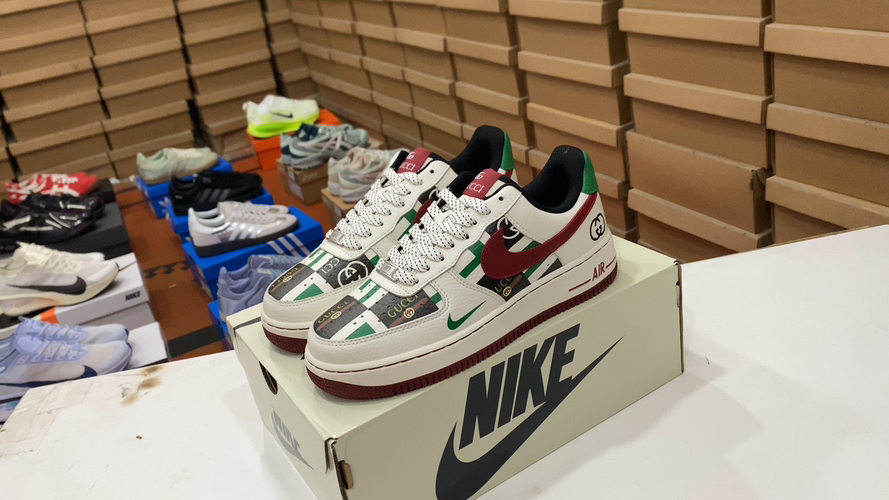 Nike Air Force 1 Low Custom Gucci Sneakers - Limited Edition Design