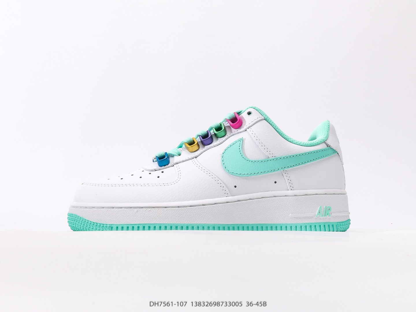 Nike Air Force 1 Low: Wit & Mintgroen - Tijdloze Sneakers voor Dames