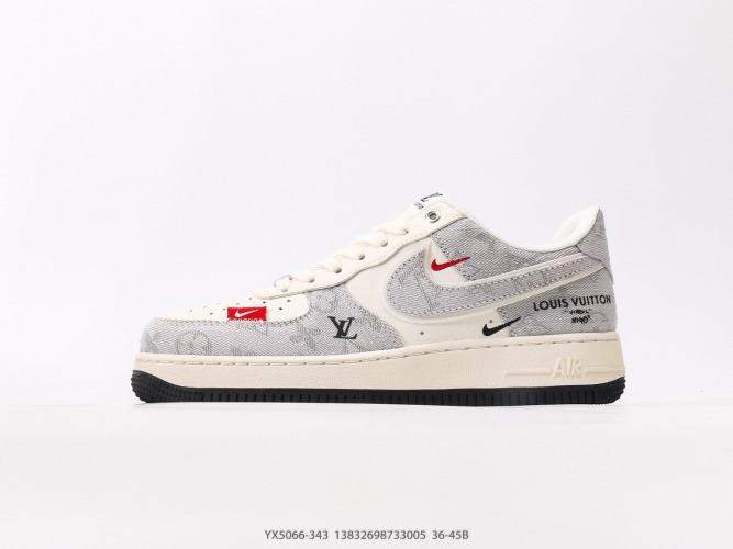 Nike Air Force 1 Low Louis Vuitton Custom Sneakers - Unisex Fashion