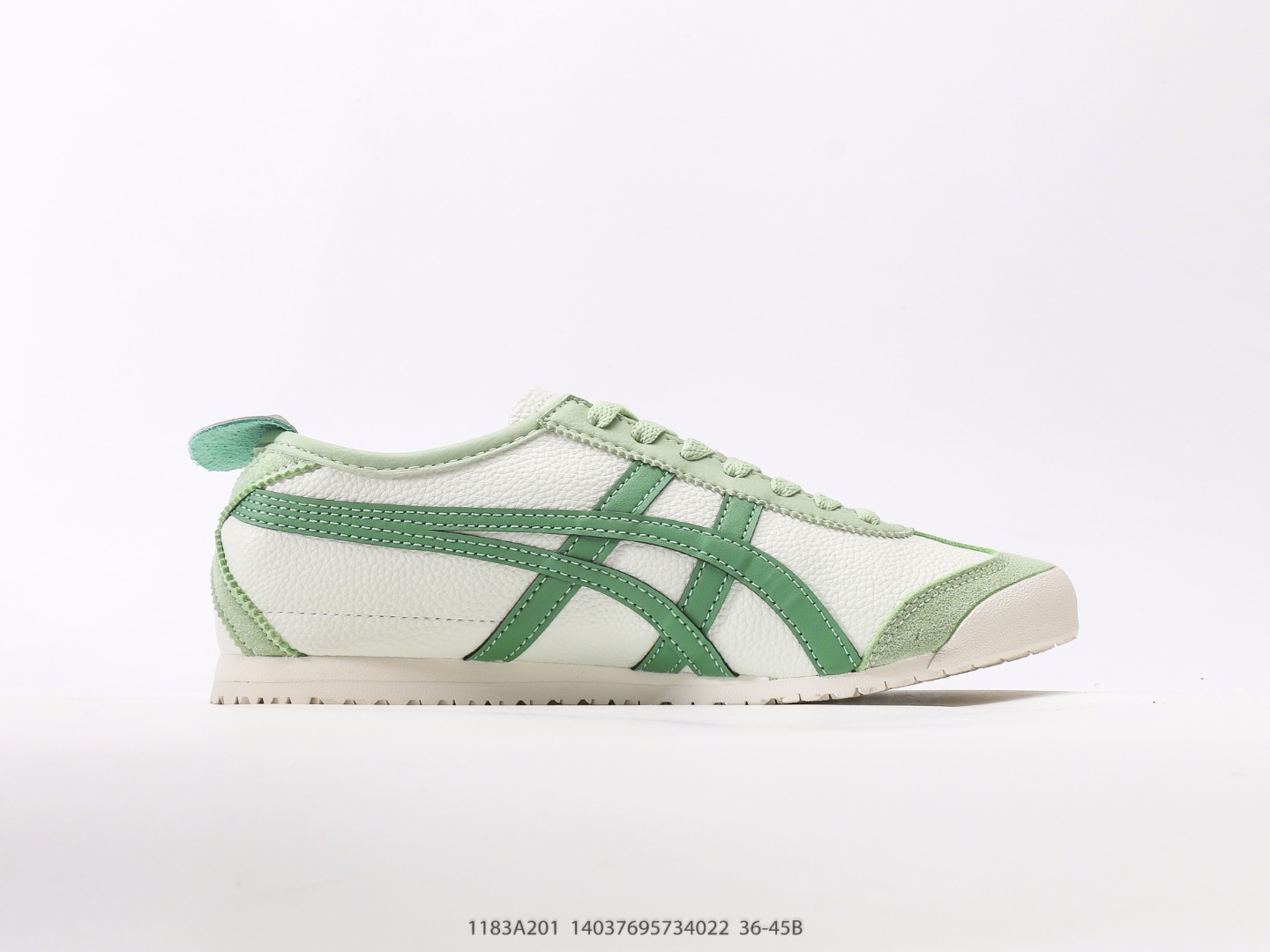 Onitsuka Tiger Mexico 66 Deluxe: Handcrafted Leather Sneakers - Green & White 3 o 1iujado2b53gnjb6hv190p1olu1