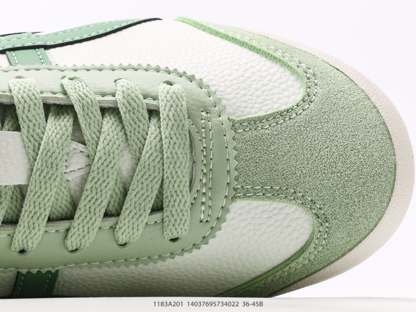 Onitsuka Tiger Mexico 66 Deluxe: Handcrafted Leather Sneakers - Green & White 9 o 1iujado2d1cd81vhklfh1n7a6o47
