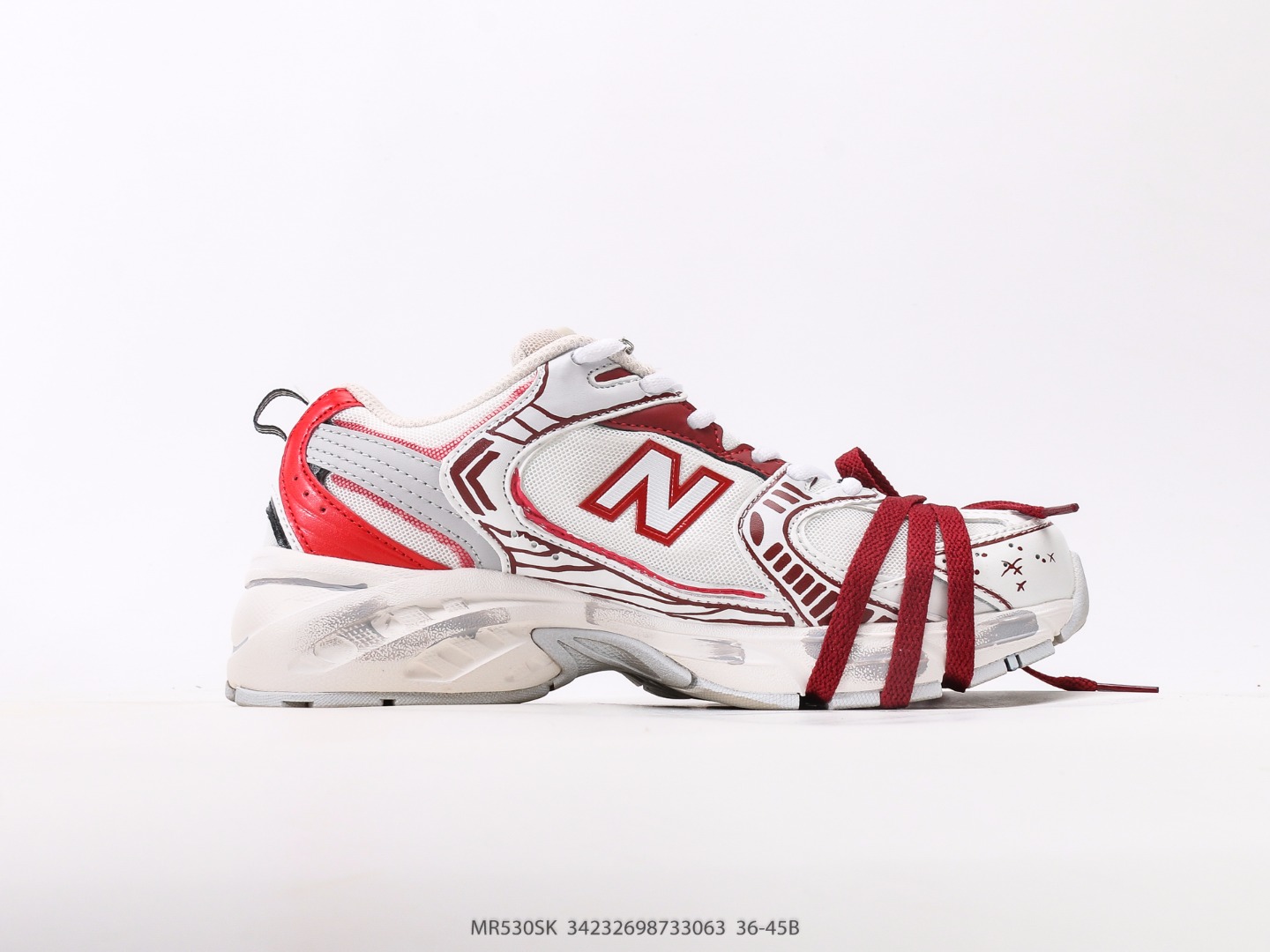 New Balance 530 Retro Running Shoes Breathable White Burgundy Sneakers 3 o 1iujbi0981thi1npm9a11abf1ko1