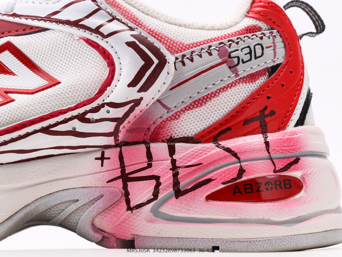 New Balance 530 Retro Running Shoes Breathable White Burgundy Sneakers 8 o 1iujbi09a8ur154v18de161r1a9b6