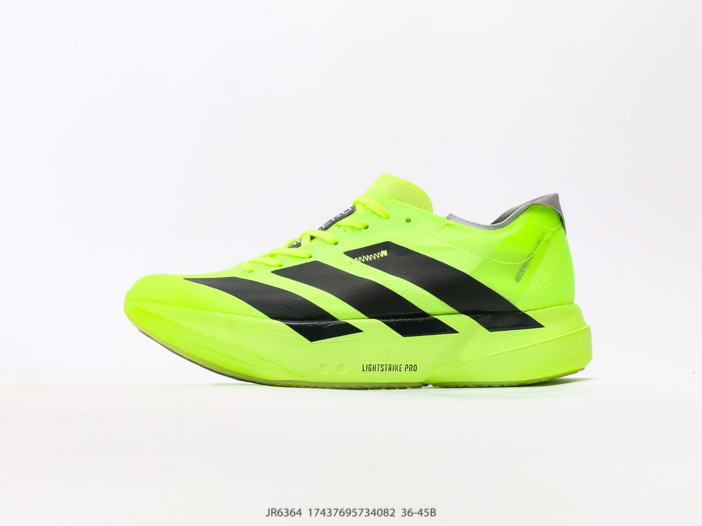 حذاء أديداس Adizero Adios Pro 4M للجري - أخضر نيون، خفيف الوزن ومسامي