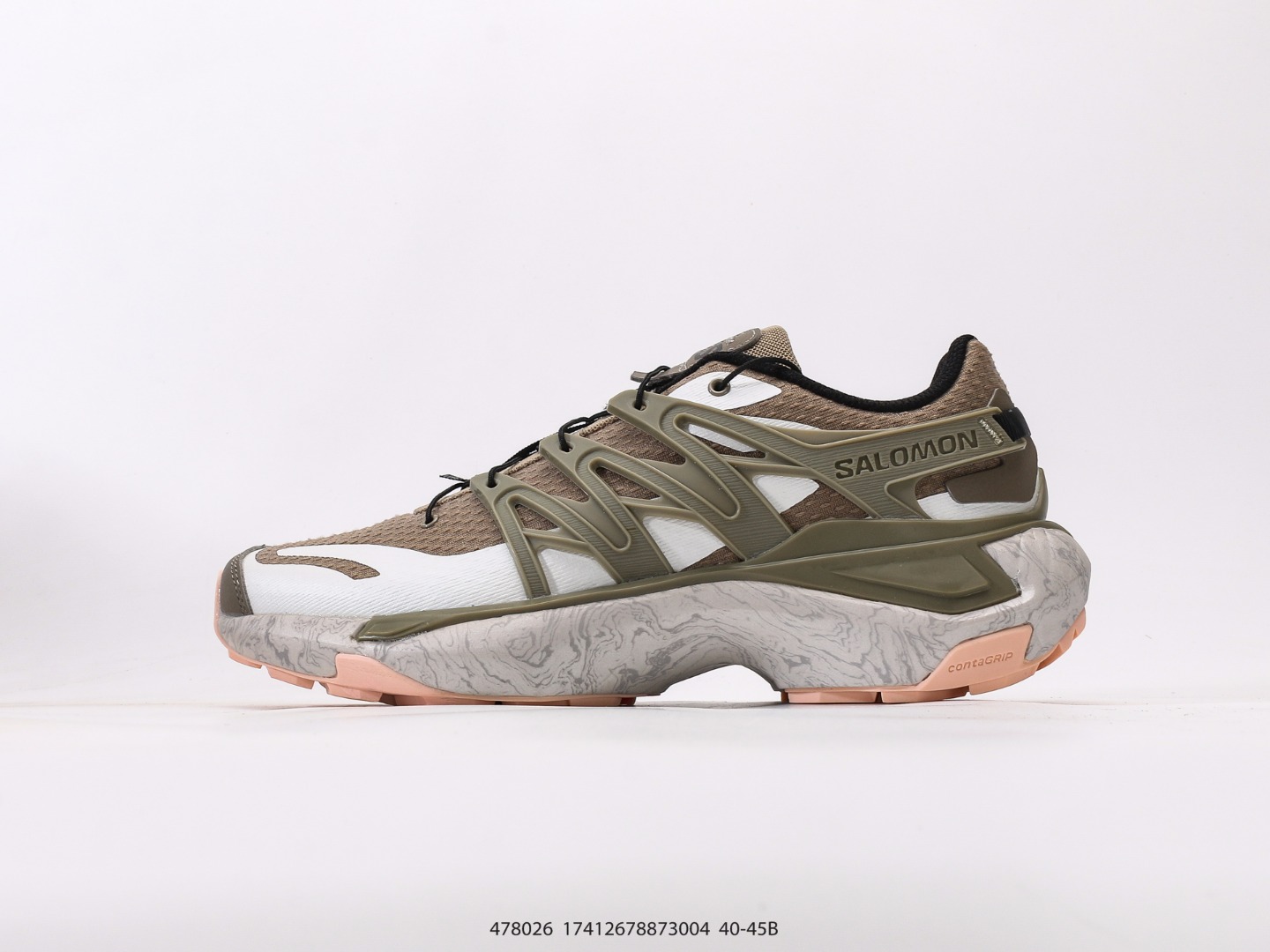 💰210  
萨洛蒙 Salomon XT PU.RE ADVANCED复古休闲运动鞋鞋底磨损区运用CONTAGRIP耐磨鞋材 后跟自然饱满还原包裹性 鞋面用SENSIFT贴合包裹脚型 鞋跟鞋底牵引设计抓地性 3D ADVANCED CHASSIS底盘轻量化 五层组合大底 钉齿设计稳定防护 Ortholite轻量化鞋垫
尺码：40 41 42 43 44 45
货号478026#17412678873004