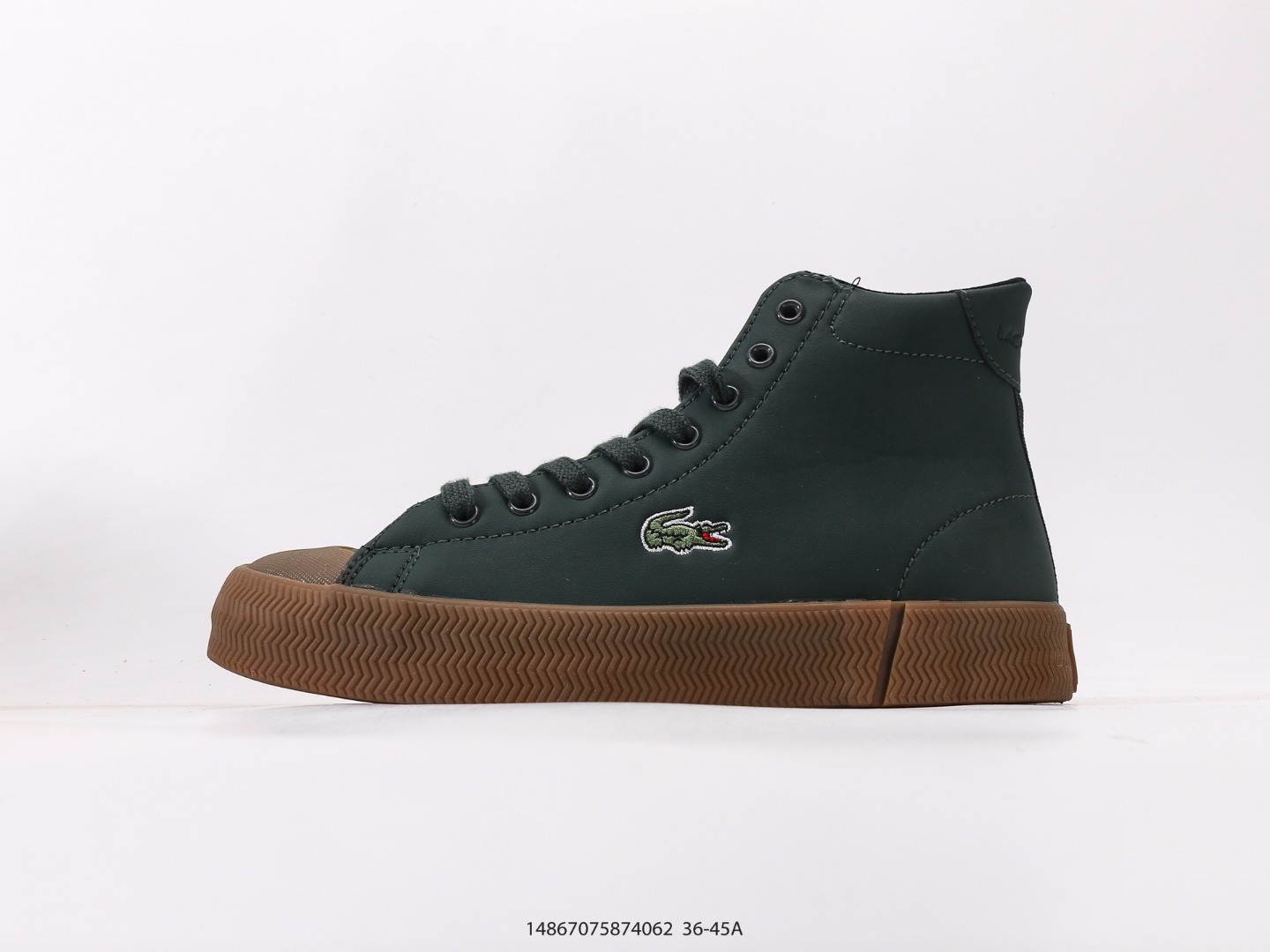 💰140  
法国鳄鱼LACOSTE Gripshot 百搭舒适 高帮防滑板鞋
尺码：36 37 38 39 40 41 42 43 44 45
#14867075874062