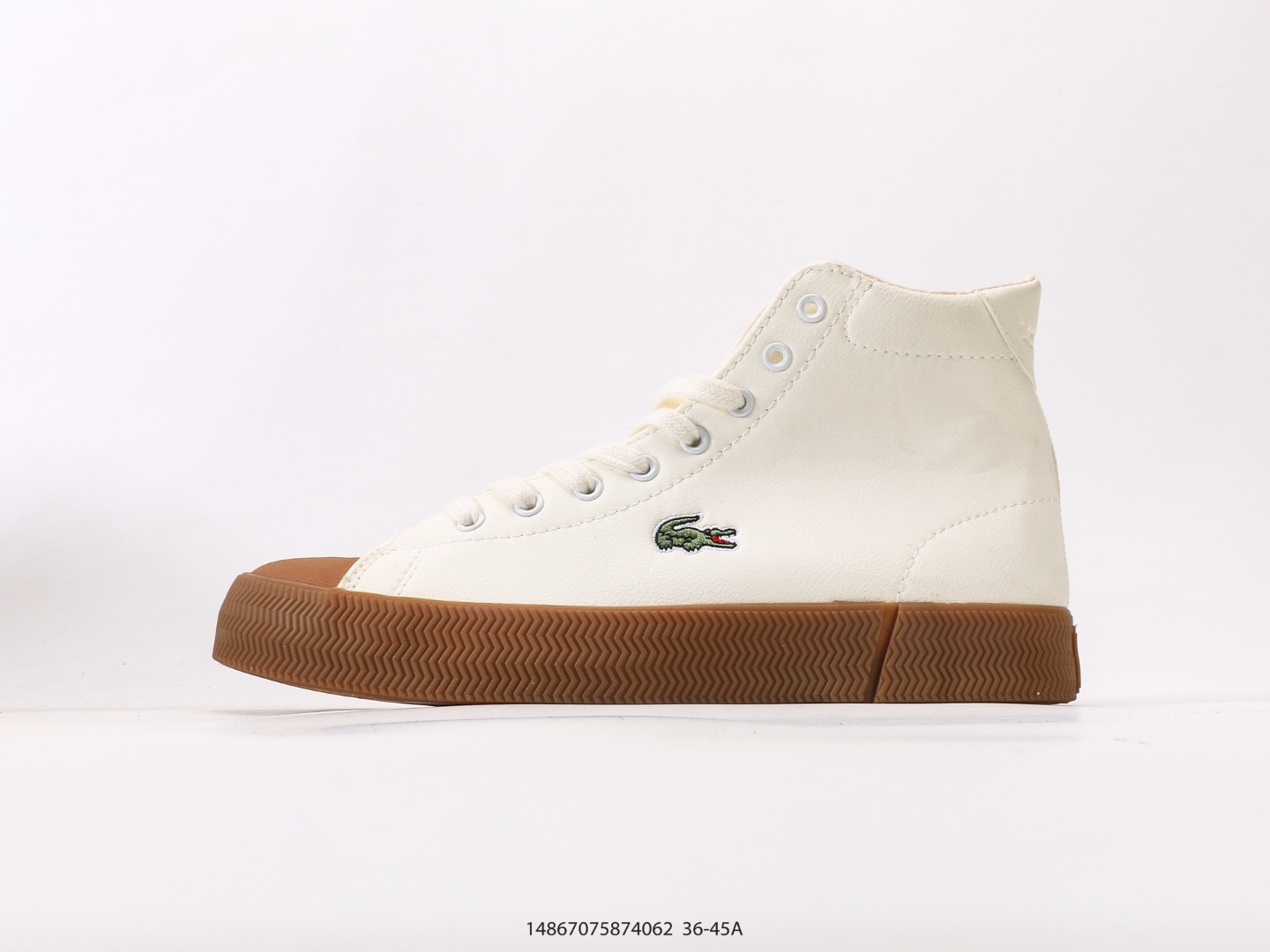 💰140  
法国鳄鱼LACOSTE Gripshot 百搭舒适 高帮防滑板鞋
尺码：36 37 38 39 40 41 42 43 44 45
#14867075874062