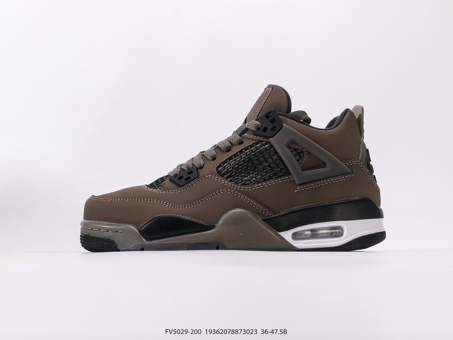 乔丹Air Jordan 4 Retro OG迈克尔·乔丹AJ4代乔4 中帮复古休闲运动文化篮球鞋.秉承轻量化的速度型篮球鞋设计思想完成设计,降低重量的同时提升舒适度,中底延续前作使用了分离式后掌可视化 Air Sole气垫.鞋带孔和后跟鞋提以籃网为造型灵感,将篮球运动巧妙融入到鞋款的设计之中,使鞋身整体富有流动性、节奏感和优雅气质 货号:FV5029-200#19362078873023