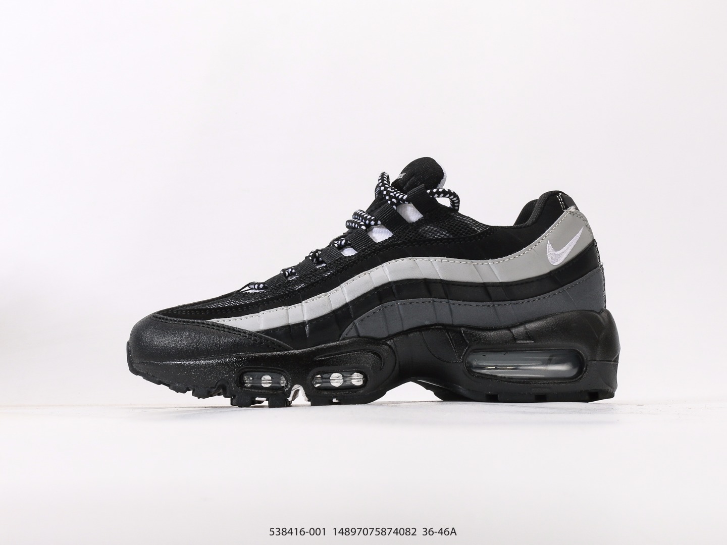 耐克NIKE AIR MAX 95 TT 耐克 气垫复古慢跑百搭鞋休闲运动鞋 货号:538416-001#14897075874082