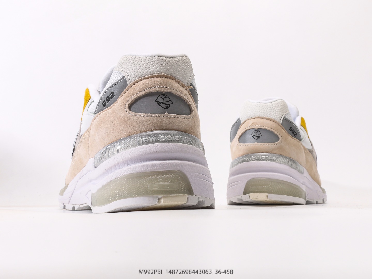 新百伦New Balance 992系列 新百伦 美产血统经典复古休闲运动百搭老爹跑步鞋 货号:M992PBI#14872698443063