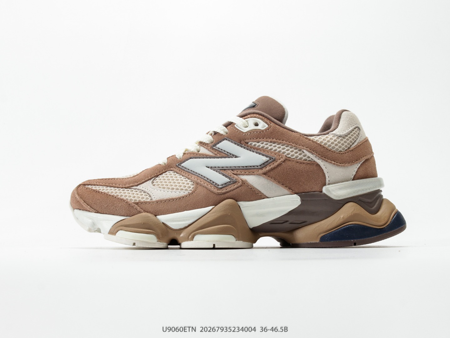 P210 New Balance NB 9060 retro single shoe model uses large mesh and suede material to cover the upper, restoring class…
