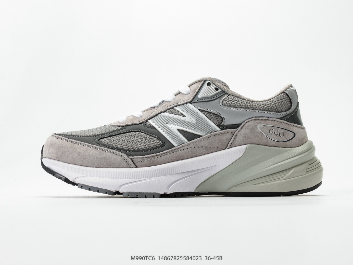 P170 New Balance NB 990 series, New Balance, malla retro, tejido de piel de cerdo, caña baja, zapatillas de r…
