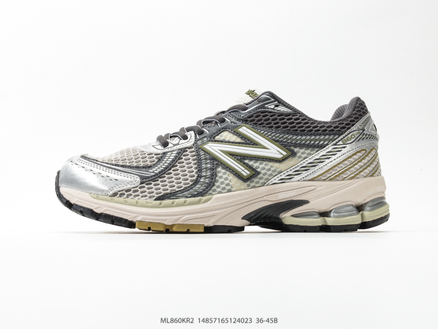 新百伦New Balance ML860 V2系列复古老爹风休闲运动慢跑鞋采用丝光猪巴皮革拼接透气网眼织物鞋面#T-Beam大底提供足步弓支撑,保持步态稳定#后跟搭载外露缓震胶❗️小红书韩风穿搭神器 货号ML860KR2#14857165124023