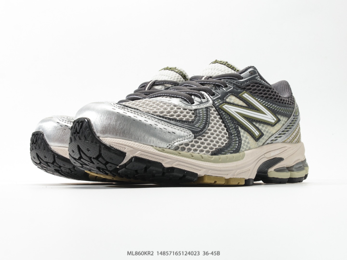 新百伦New Balance ML860 V2系列复古老爹风休闲运动慢跑鞋采用丝光猪巴皮革拼接透气网眼织物鞋面#T-Beam大底提供足步弓支撑,保持步态稳定#后跟搭载外露缓震胶❗️小红书韩风穿搭神器 货号ML860KR2#14857165124023