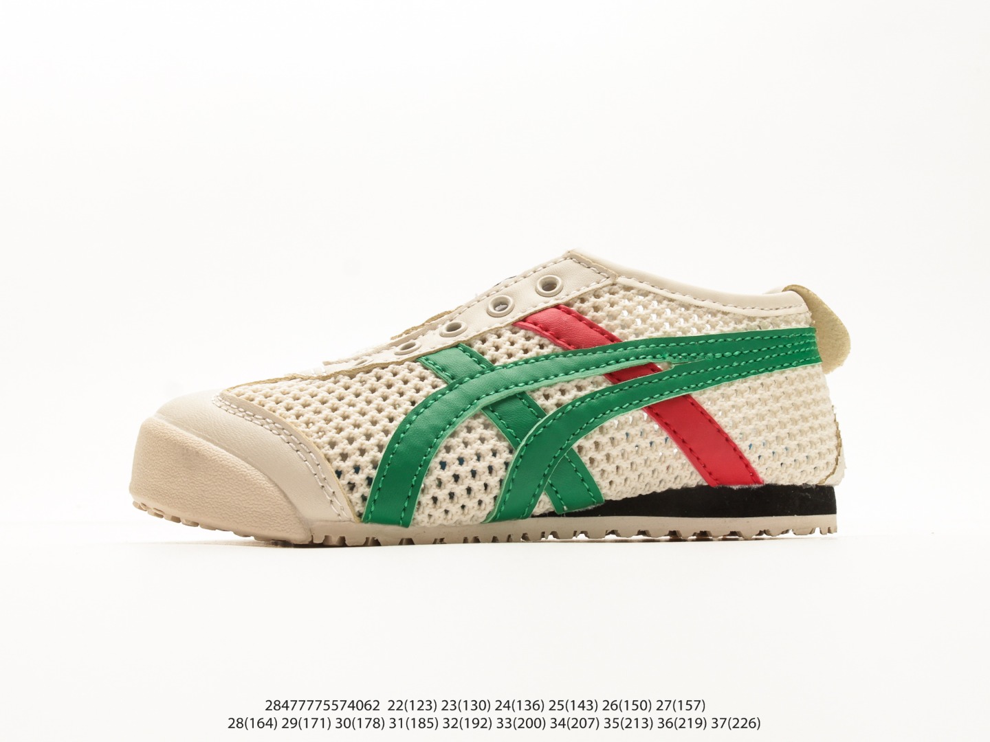 NO:850566,Children's Shoes ASICS Onitsuka Tiger Flying Woven Hollow Mesh Ghost One-Slip Children's Shoes Note that the actual foot length shown below the picture is in millimeters [manual measurement, there may be an error of about 5 mm] #28477775574062, ASICS,19860909童鞋 亚瑟士鬼冢虎飞织镂空网面鬼一脚蹬童鞋注意图下方显示为实际脚长,单位毫米[手工测量,可能存在5毫米左右的误差] #28477775574062,亚瑟士,ASICS,,Children's
