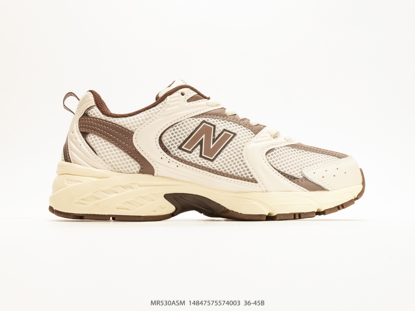 新百伦 NB530 New Balance 530 复跑古鞋 厚底增高老爹鞋 缓震运动慢跑鞋.NB530这鞋双确实是NB家经复典古款式之一,以全科新技诠释,成打功造530鞋款.鞋面保在持530基本线条和片层构结的同时,采更用为简洁、流畅设的计语言. 货号U530ASM#14847575574003