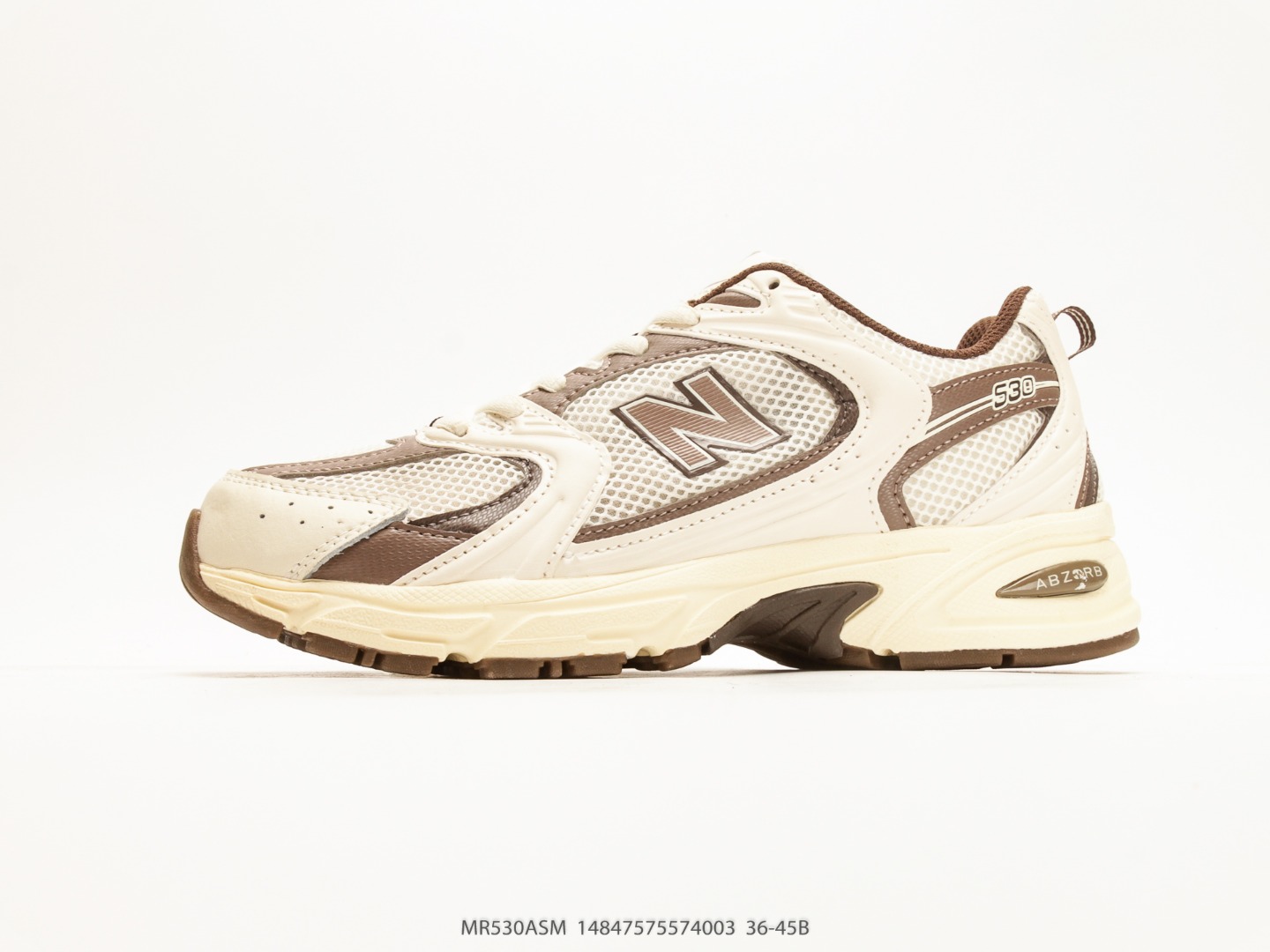 新百伦 NB530 New Balance 530 复跑古鞋 厚底增高老爹鞋 缓震运动慢跑鞋.NB530这鞋双确实是NB家经复典古款式之一,以全科新技诠释,成打功造530鞋款.鞋面保在持530基本线条和片层构结的同时,采更用为简洁、流畅设的计语言. 货号U530ASM#14847575574003
