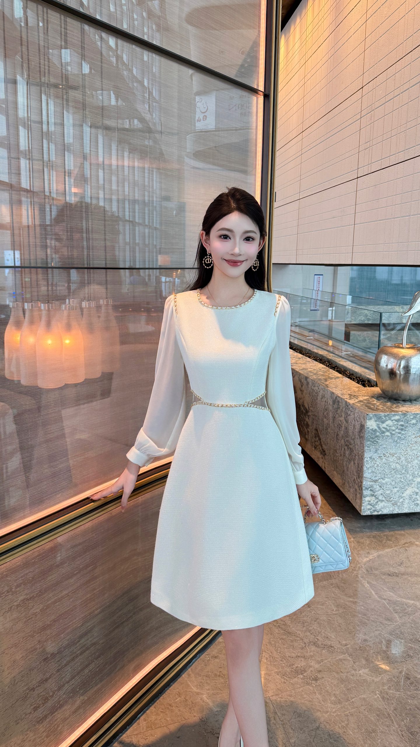 Elegant Women's Chain Detail Dress - Chic, Sexy, and Timeless 6 i1756706371373 2022 0 6