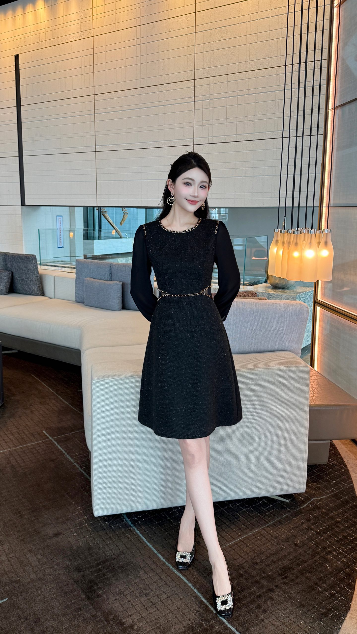 Elegant Chanel-Style Chain Detail Dress - Autumn New Arrival 8 i1756706660149 1429 0 6