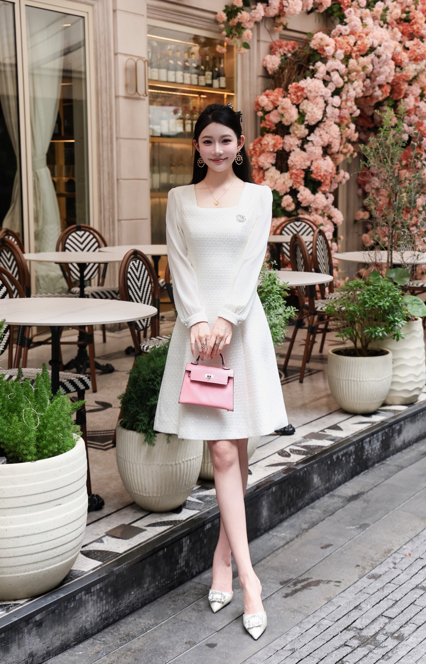 Elegant French Style Long Sleeve A-Line Dress - Chic & Timeless 7 i1756707369859 4574 0 7