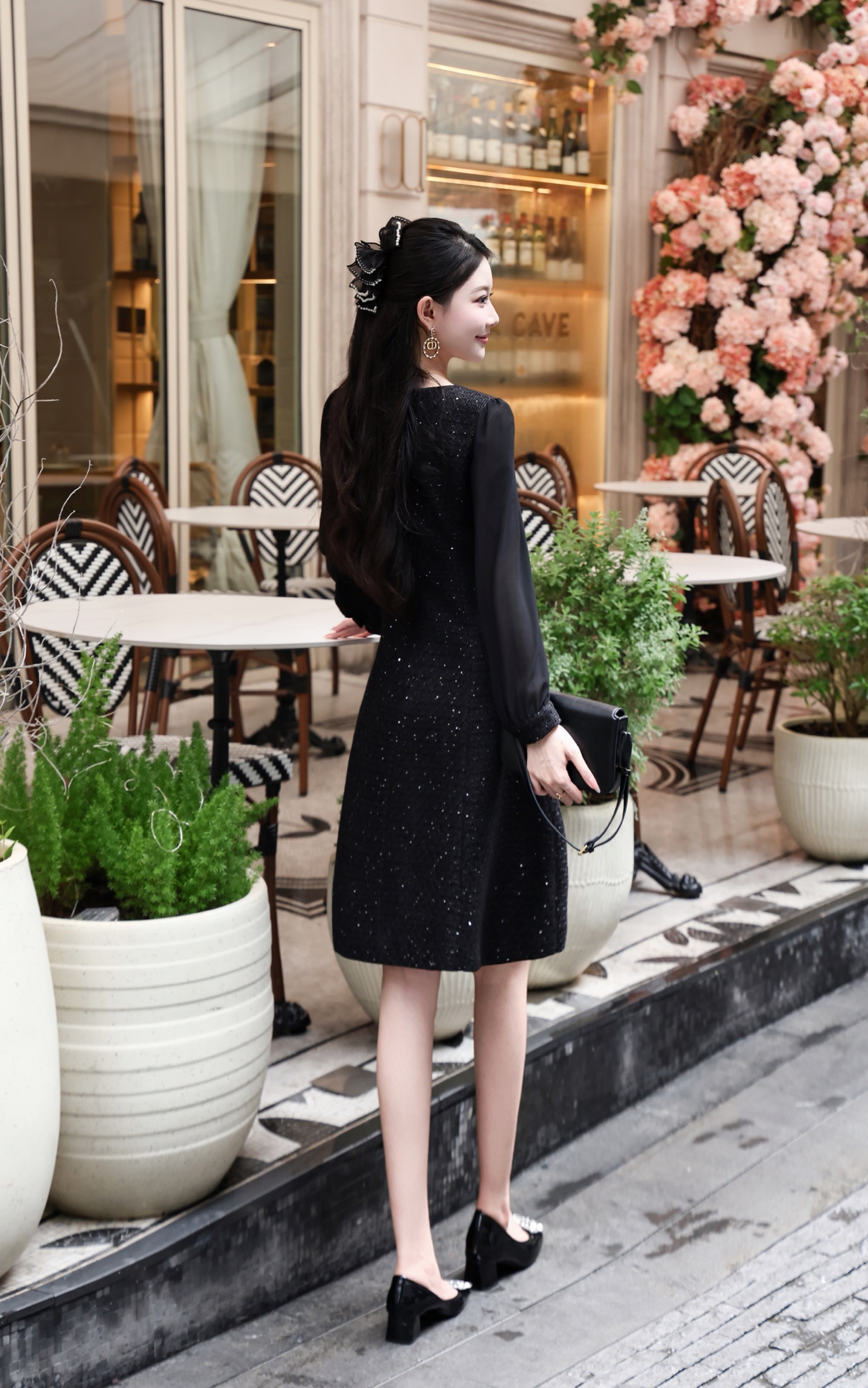 Elegant French Style Long Sleeve A-Line Dress - Timeless Chic 10 i1756707659871 3097 0 9