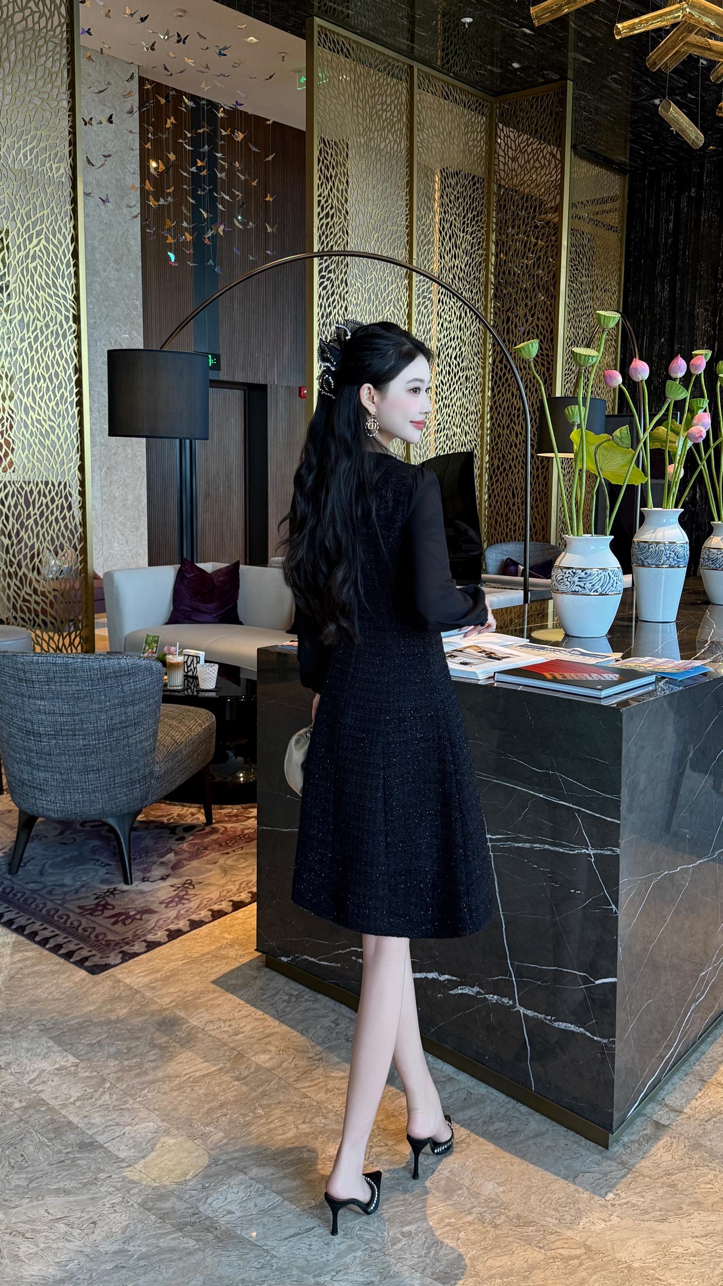 Elegant Women's Long Sleeve Dress - Classic Chanel Style, Perfect for Occasions 10 i1756708397553 6801 0 9