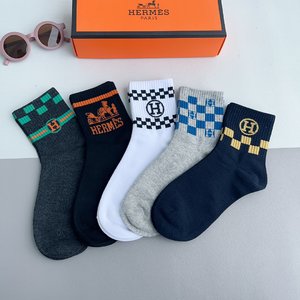 Hermes Sock- Mid Tube Socks