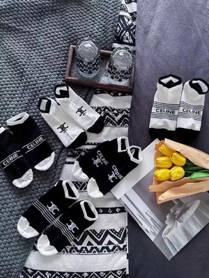 Sell Online Luxury Designer Celine Sock- Short Socks Cotton