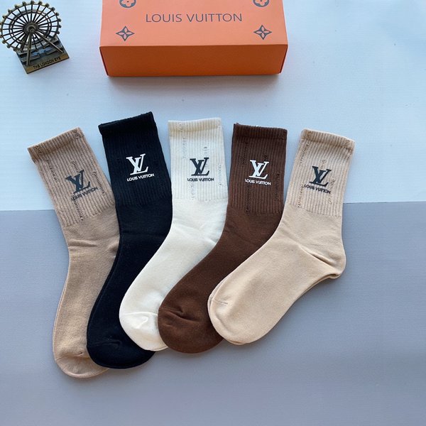 Louis Vuitton Buy Sock- High Socks Silica Gel