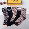 AAA Replica Designer Fendi Sock- High Socks Cotton Fashion
