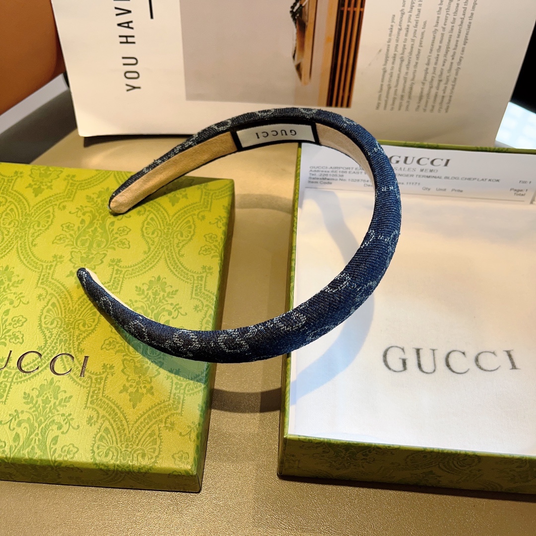 配包装Gucci古奇官方经典新款窄版发箍女神必备单品非常百搭时尚潮流