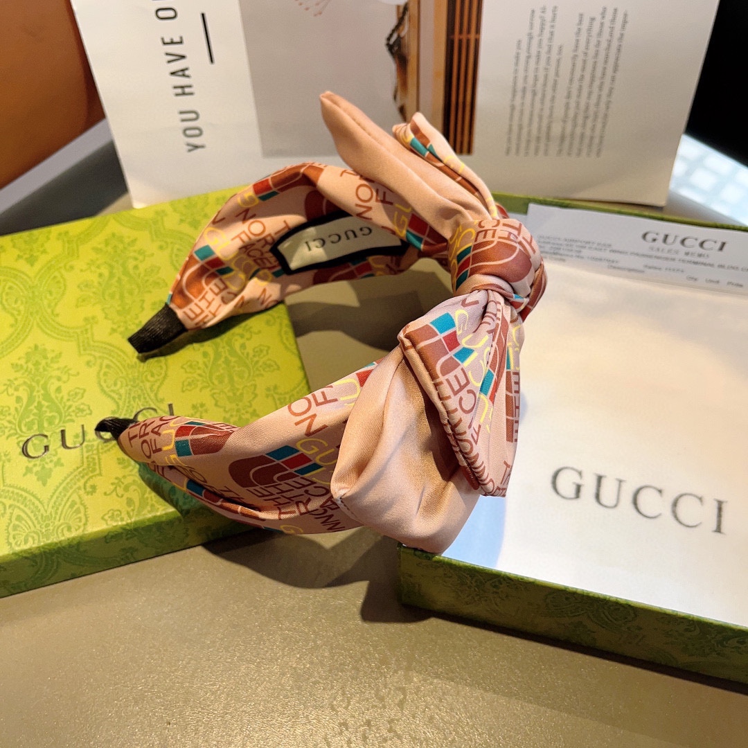 配包装Gucci古奇网红经典蝴蝶结发箍女神必备单品头箍非常百搭时尚潮流款