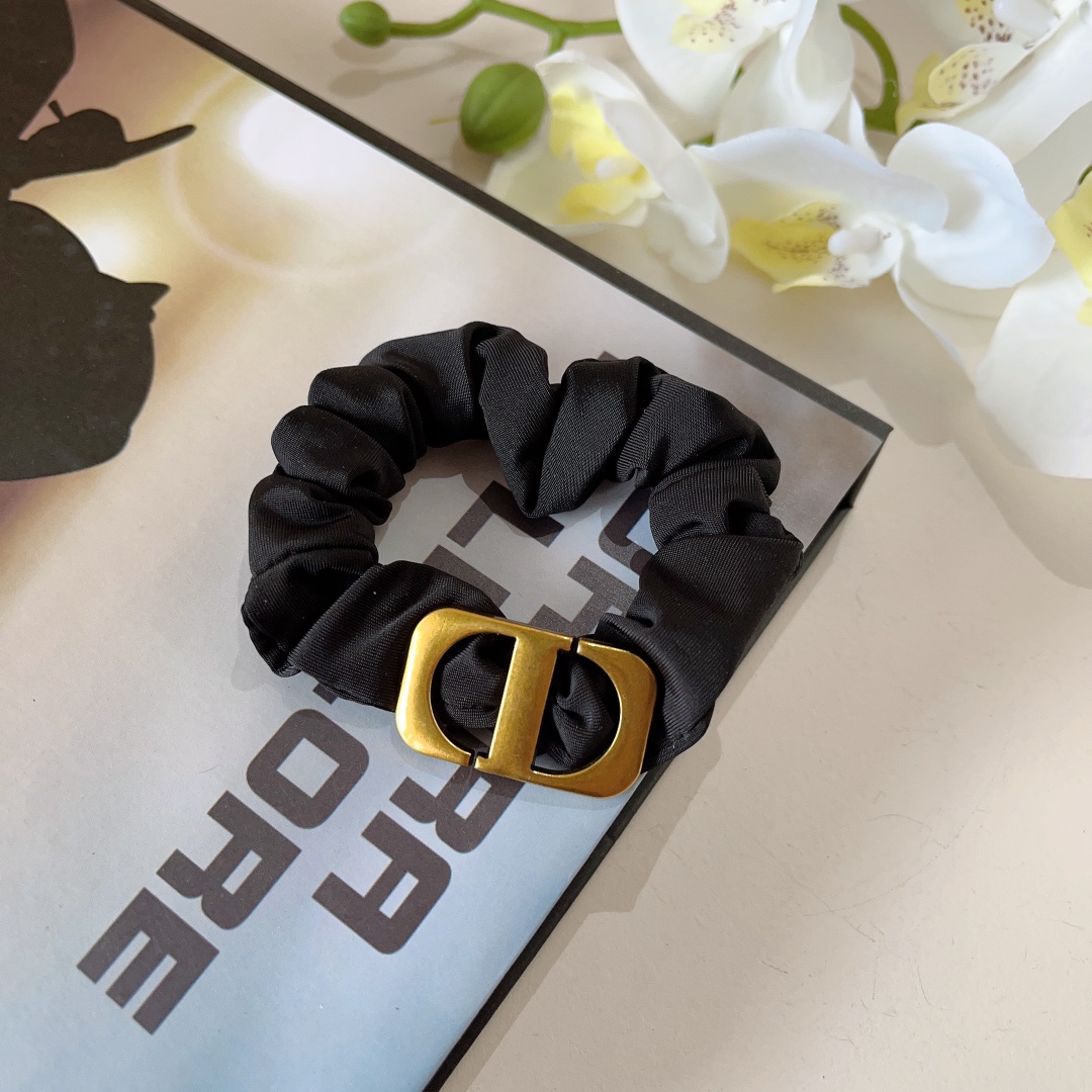配包装Dior迪奥新款CD字母发圈肠圈高档韩版皮筋经典花型设计高端大气名媛范儿