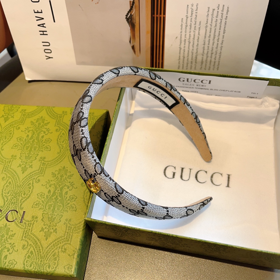 配包装Gucci古奇网红经典新款发箍女神必备单品头箍非常百搭时尚潮流火爆多色出货...