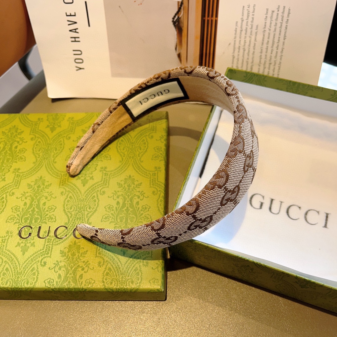 配包装Gucci古奇网红经典新款宽版发箍女神必备单品头箍非常百搭时尚潮流！