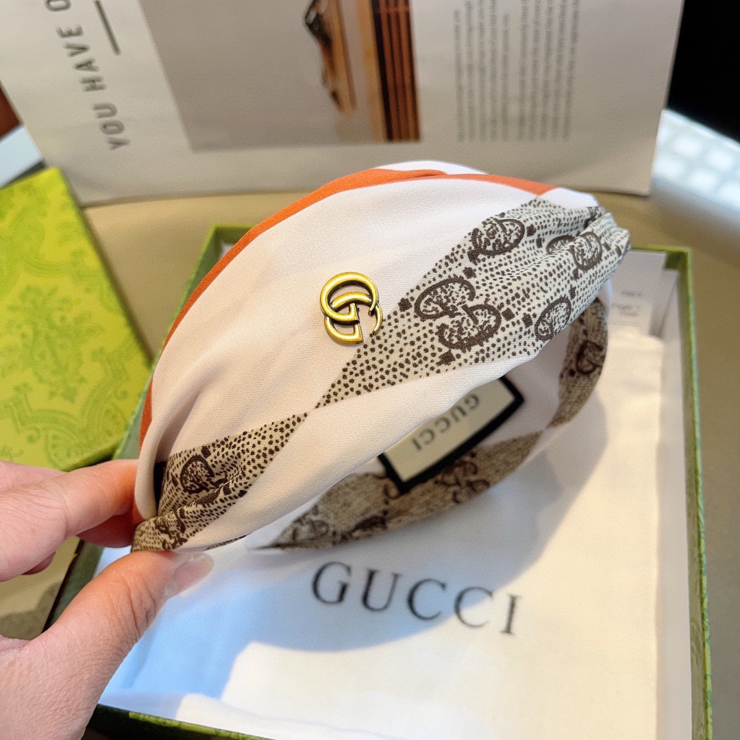 配包装Gucci古奇网红经典新款宽版发箍女神必备单品头箍非常百搭时尚潮流！