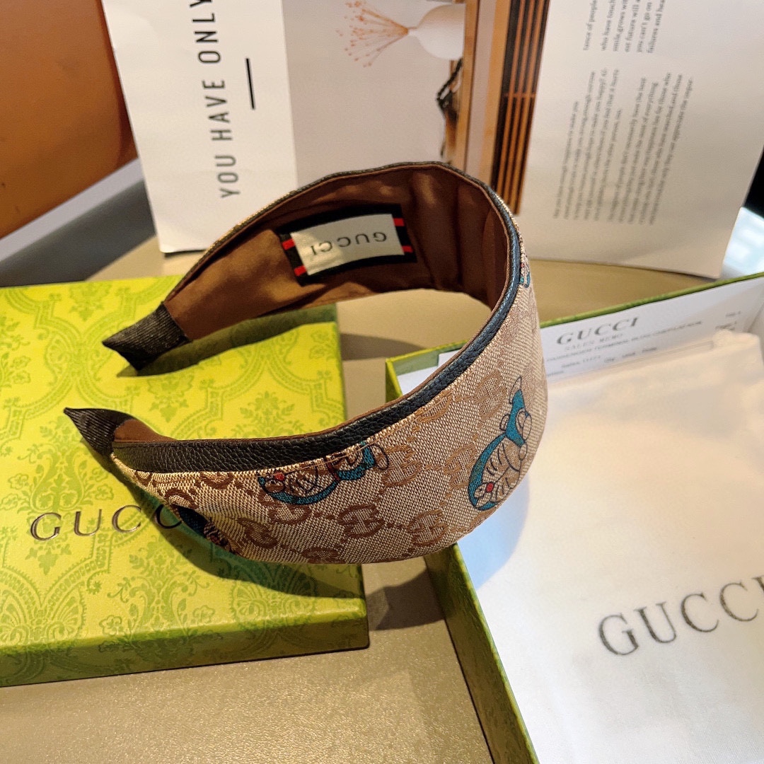 配包装Gucci古奇网红经典新款宽版发箍女神必备单品外出百搭款时尚潮流！