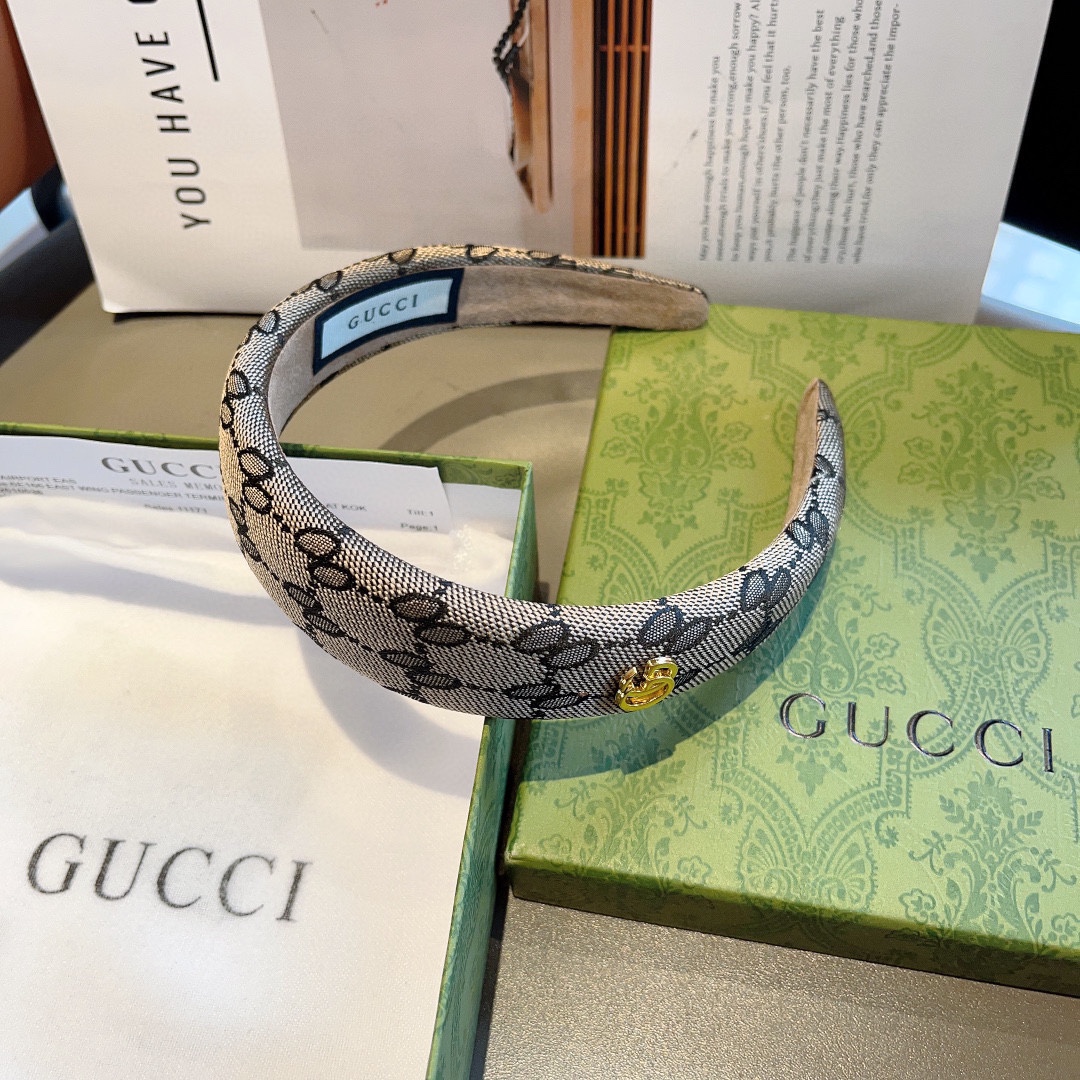 配包装Gucci古奇网红经典新款发箍女神必备单品头箍非常百搭时尚潮流火爆多色出货...