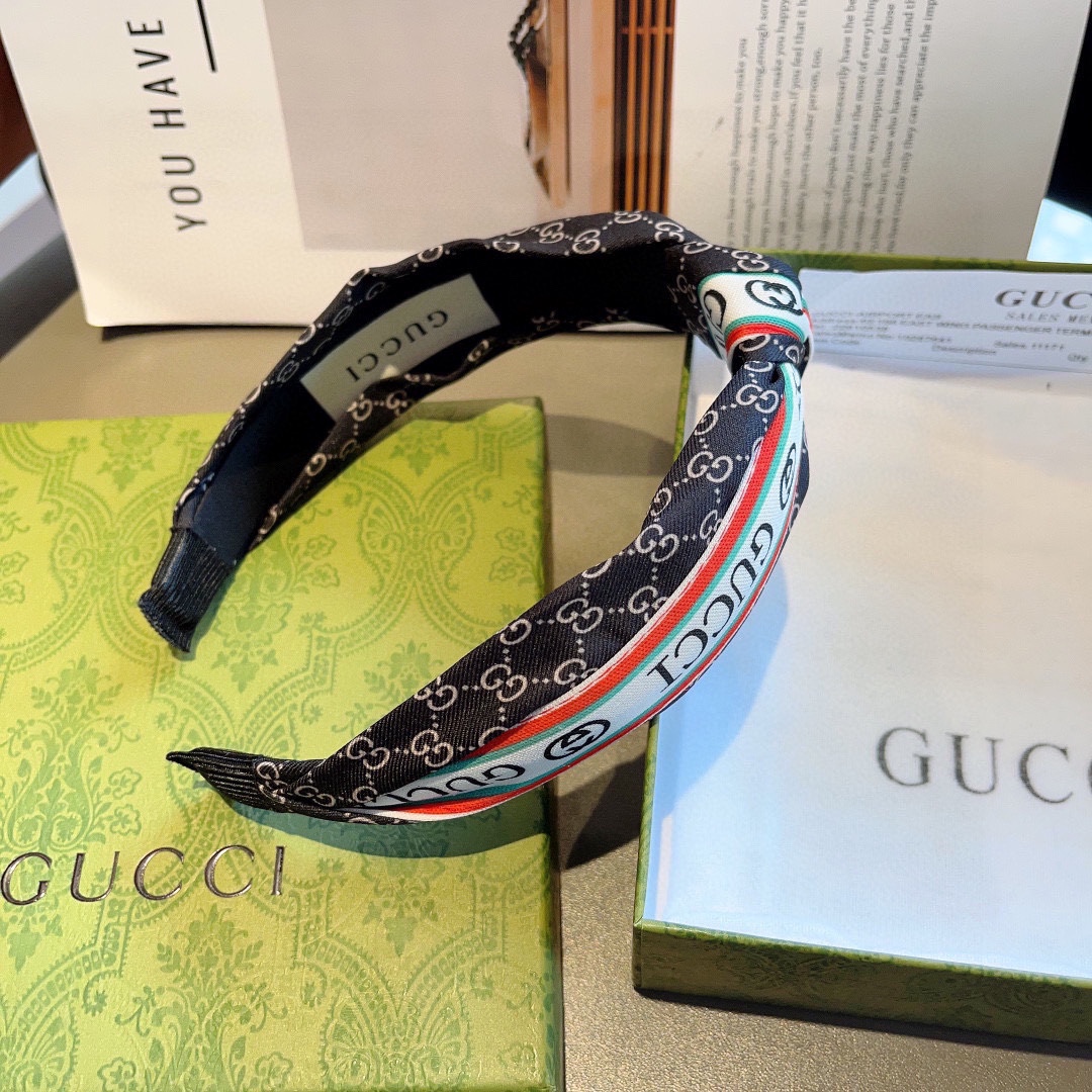 配包装Gucci古奇官方经典新款发箍女神必备单品非常百搭时尚潮流火爆多色出货...