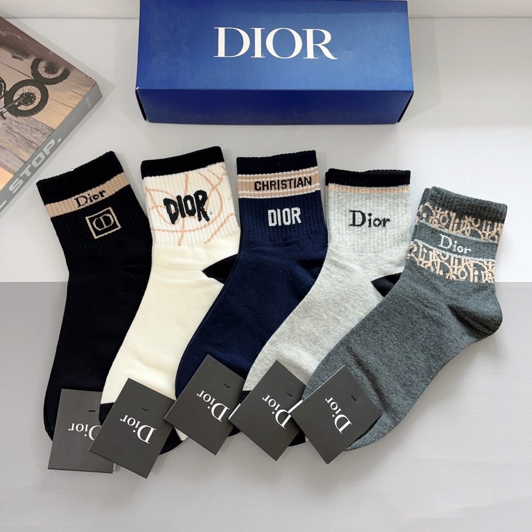 Dior Sock- Mid Tube Socks Men