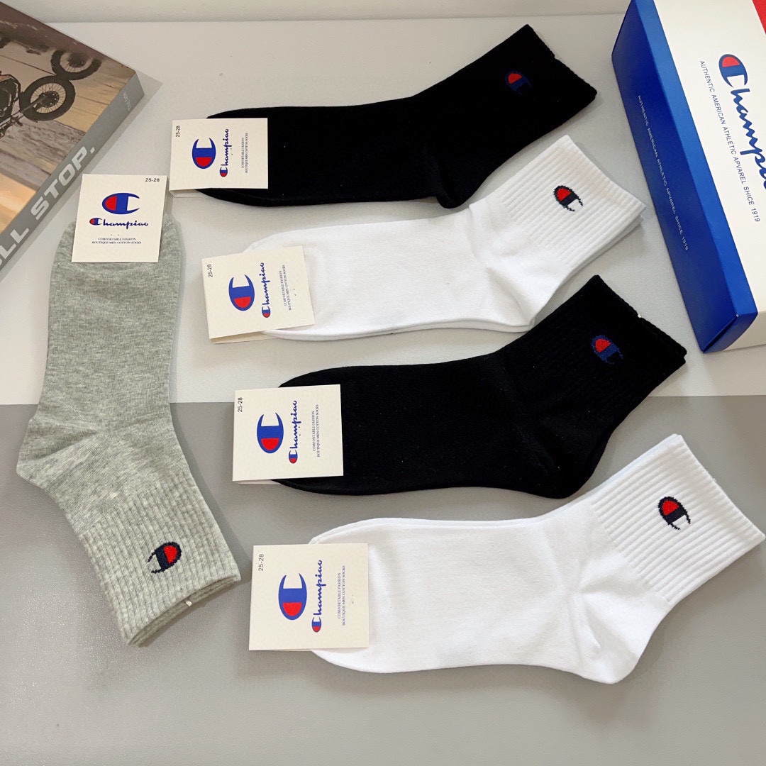 New Champion Socks Packaging: 5 Pairs per Box, 2023 Collection Launch - 图片 7